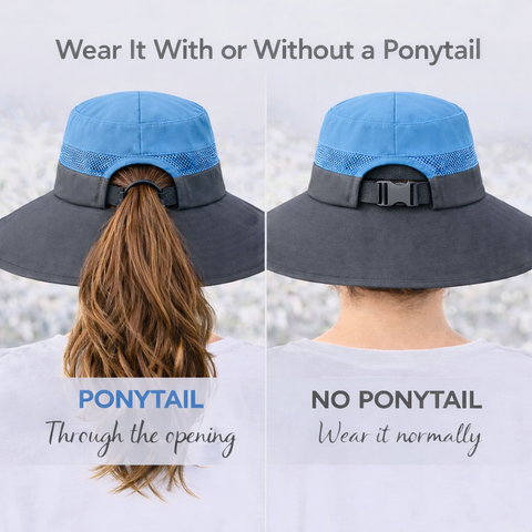 KIDS BLUE Unisex Wide Brim Hat