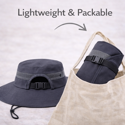 CHARCOAL Unisex Wide Brim Hat