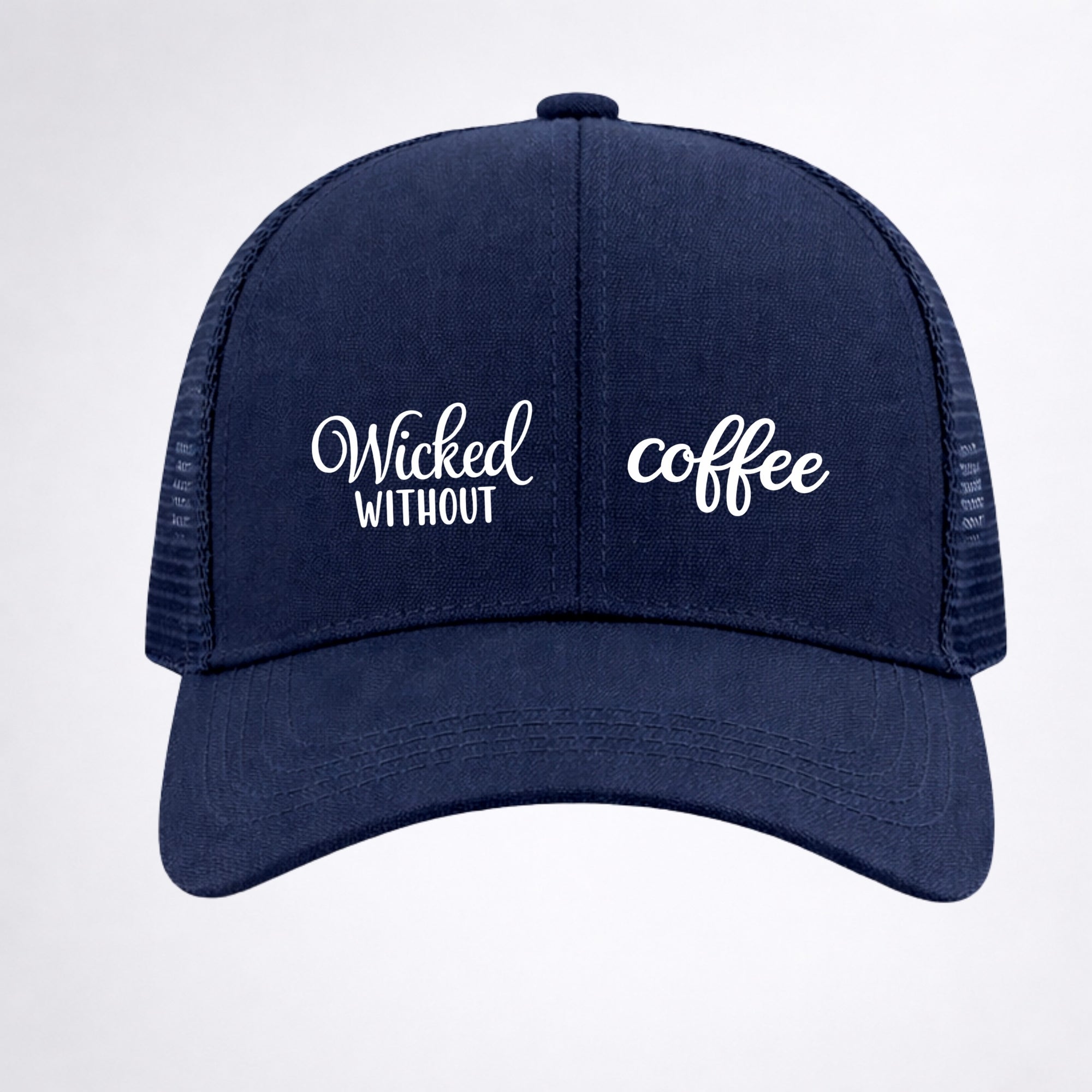 WICKED WITHOUT COFFEE ☕ Ponytail Cap