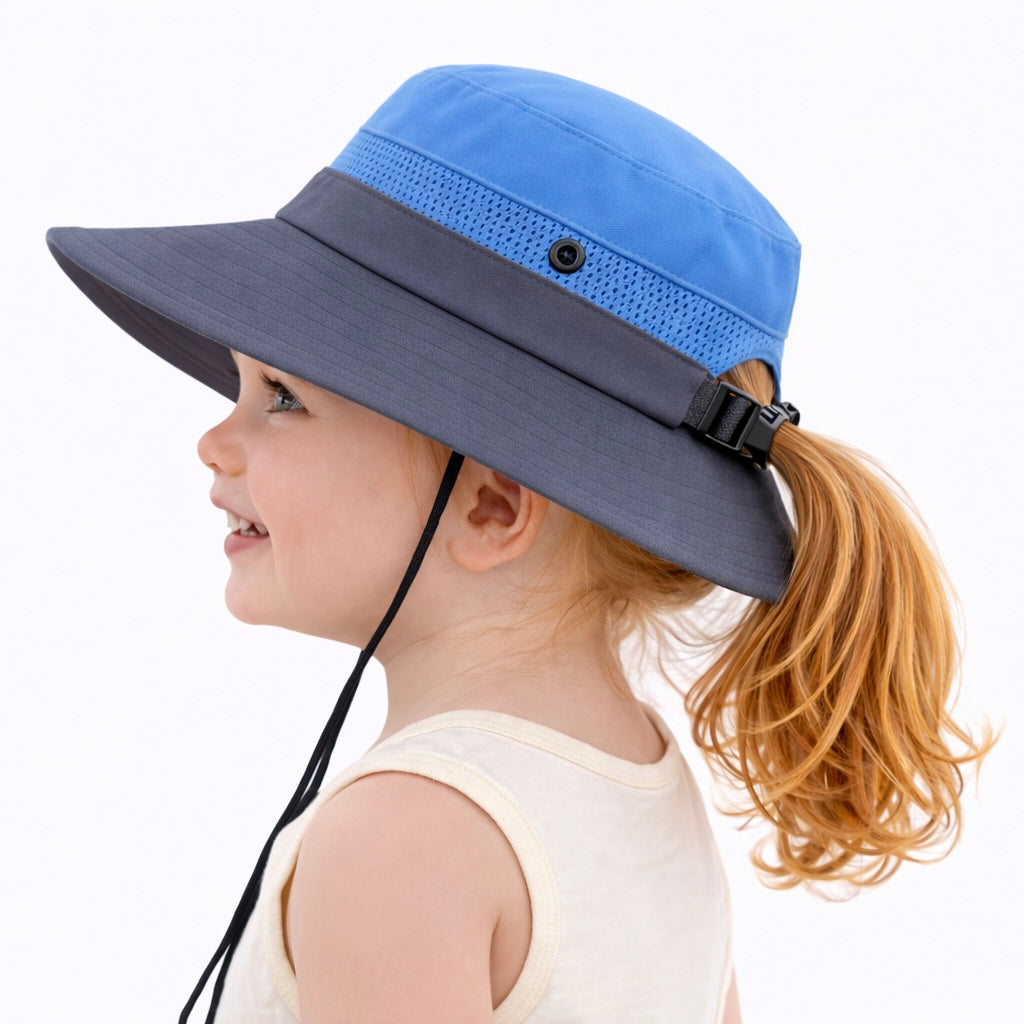 KIDS BLUE Unisex Wide Brim Hat