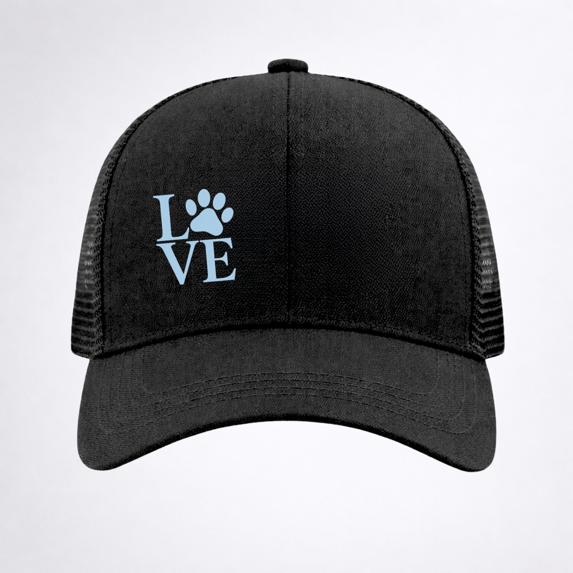 LOVE PAWPRINT 🩵 Ponytail Cap