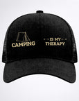 CAMPING 🏕️ IS MY THERAPY Ponytail Cap