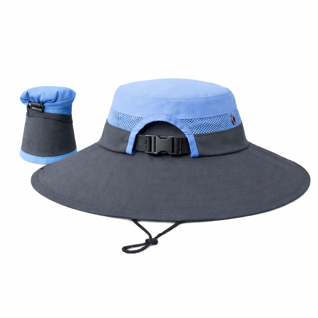 BLUE Unisex Wide Brim Hat