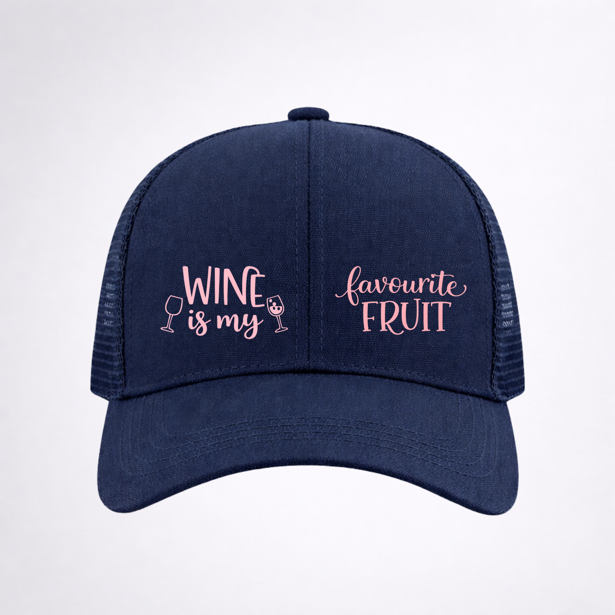 WINE 🍷 IS MY FAVOURITE FRUIT Ponytail Cap