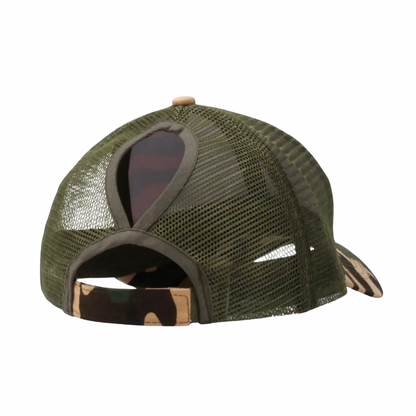 Green Camo Jimny Ponytail Cap