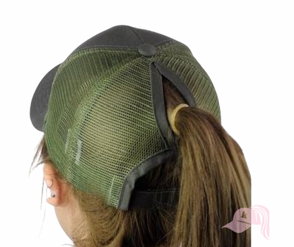 Khaki Jimny Ponytail Cap