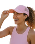 PINK Plain Ponytail Cap