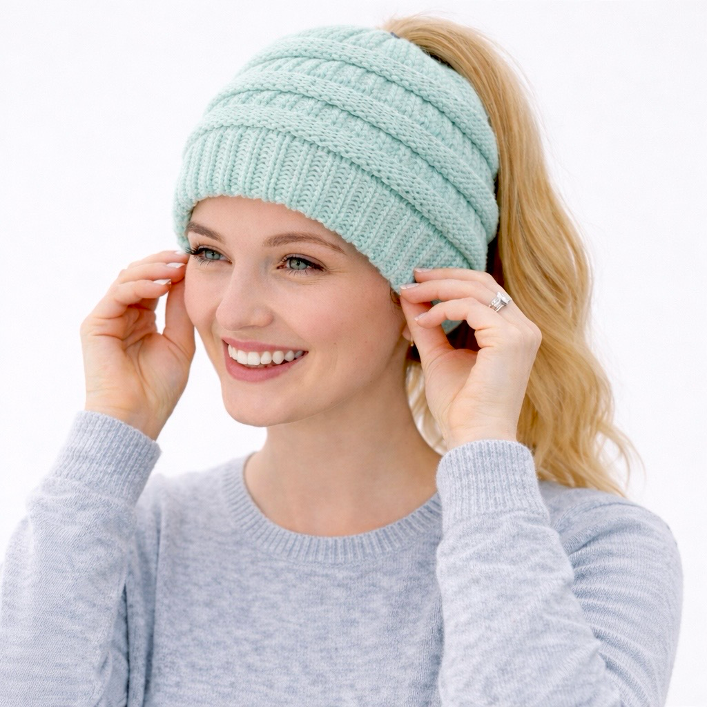 MINT Ponytail Beanie