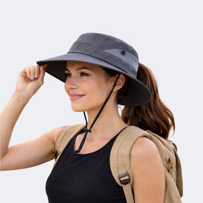 CHARCOAL Unisex Wide Brim Hat