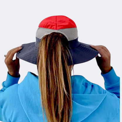 NAVY RED Unisex Wide Brim Hat ($20 CLEARANCE)