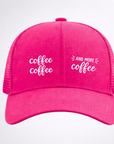 COFFEE ☕️ COFFEE & MORE COFFEE Ponytail Cap