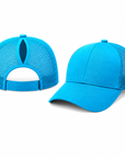 Peacock Blue Ponytail Cap