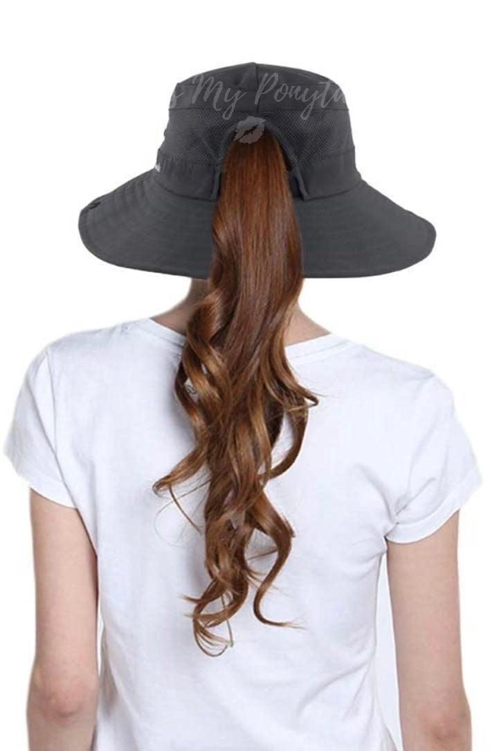 CHARCOAL Unisex Wide Brim Hat back