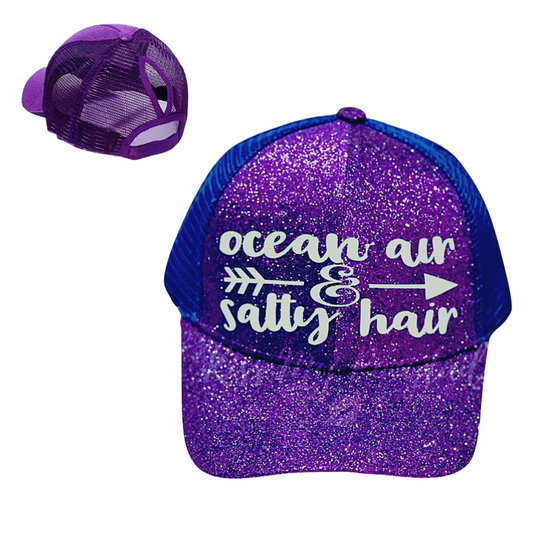 OCEAN AIR & SALTY HAIR Ponytail Cap
