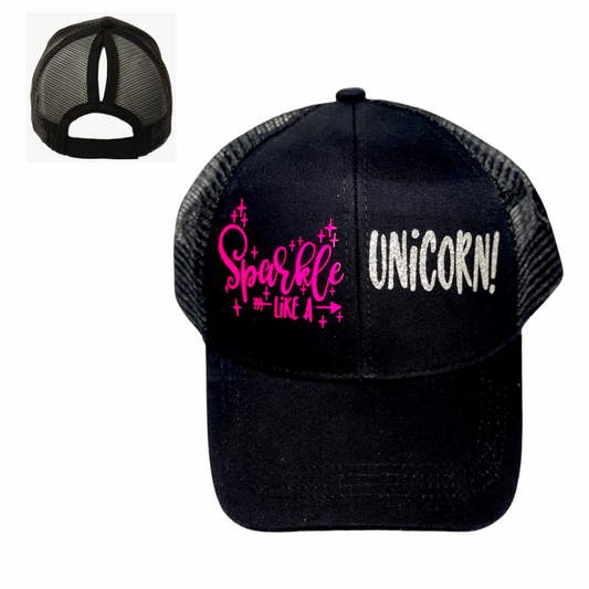 SPARKLE LIKE A UNICORN 🦄 Ponytail Cap