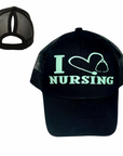 I LOVE NURSING🤱 Ponytail Cap