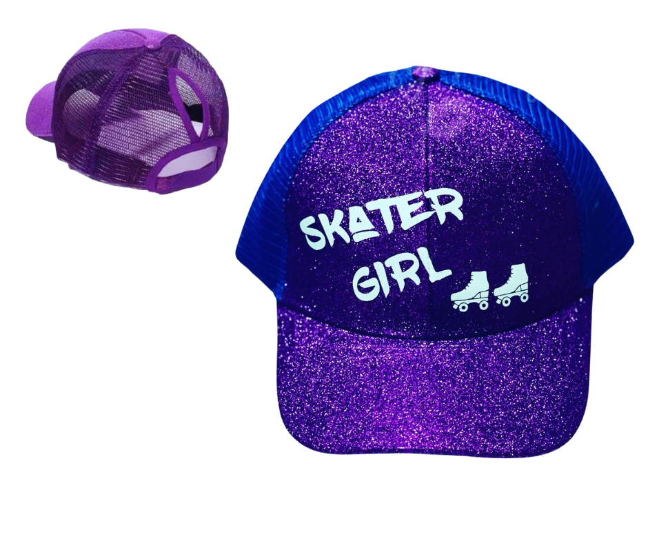SKATER 🛹 GIRL Ponytail Cap