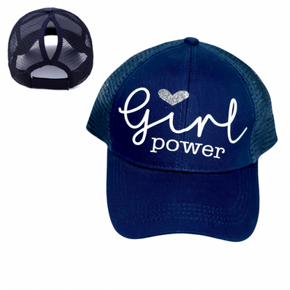 GIRL 💕 POWER Ponytail Cap